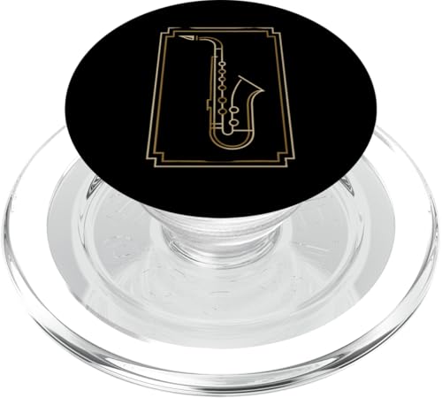 Deko-Saxophon PopSockets PopGrip für MagSafe Deko-Saxophon PopSockets PopGrip für MagSafe von Offbeat Two Tone Rocksteady Reggae Skanking music