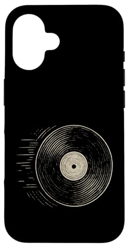 Drehende Vinyl-Skizze Hülle für iPhone 16 Drehende Vinyl-Skizze Hülle für iPhone 16 von Offbeat Two Tone Rocksteady Reggae Skanking music