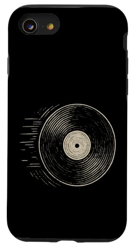 Drehende Vinyl-Skizze Hülle für iPhone SE (2020) / 7 / 8 von Offbeat Two Tone Rocksteady Reggae Skanking music