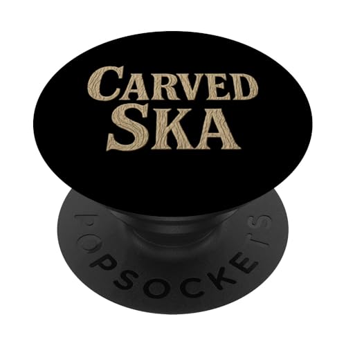 Geschnitzte Ska PopSockets Klebender PopGrip Geschnitzte Ska PopSockets Klebender PopGrip von Offbeat Two Tone Rocksteady Reggae Skanking music