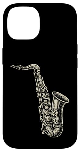 Holzschnitt-Saxophon Hülle für iPhone 14 Holzschnitt-Saxophon Hülle für iPhone 14 von Offbeat Two Tone Rocksteady Reggae Skanking music