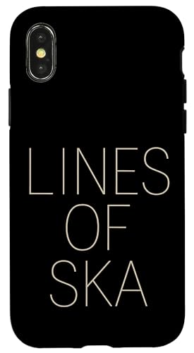 Linien von Ska Hülle für iPhone X/XS Linien von Ska Hülle für iPhone X/XS von Offbeat Two Tone Rocksteady Reggae Skanking music