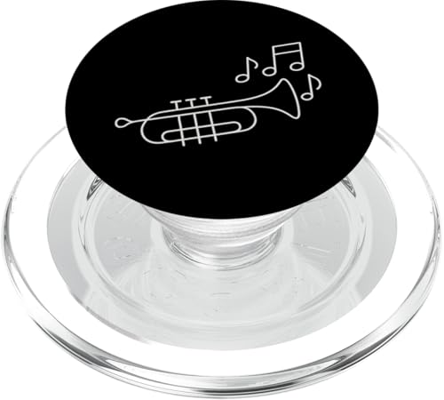 Minimalistische Trompetenlinie PopSockets PopGrip für MagSafe Minimalistische Trompetenlinie PopSockets PopGrip für MagSafe von Offbeat Two Tone Rocksteady Reggae Skanking music