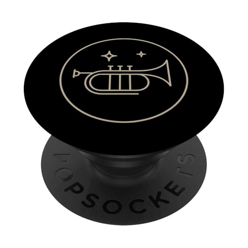 Monoline Trompete Abzeichen PopSockets Klebender PopGrip Monoline Trompete Abzeichen PopSockets Klebender PopGrip von Offbeat Two Tone Rocksteady Reggae Skanking music