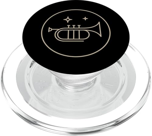 Monoline Trompete Abzeichen PopSockets PopGrip für MagSafe Monoline Trompete Abzeichen PopSockets PopGrip für MagSafe von Offbeat Two Tone Rocksteady Reggae Skanking music