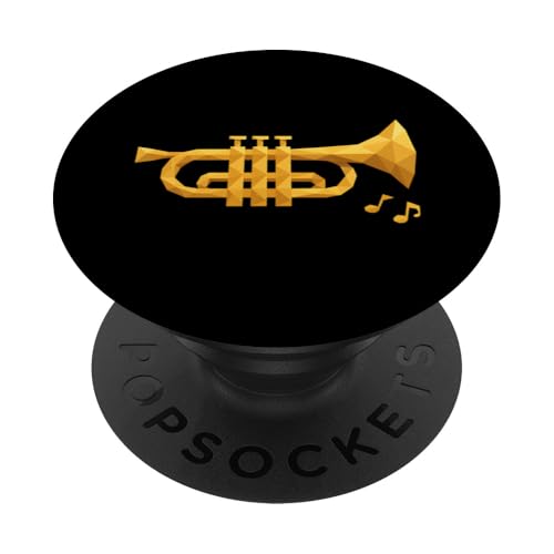 Niedrige Poly-Trompete PopSockets Klebender PopGrip Niedrige Poly-Trompete PopSockets Klebender PopGrip von Offbeat Two Tone Rocksteady Reggae Skanking music
