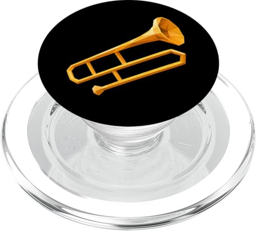Niedrige Polyposaune PopSockets PopGrip für MagSafe Niedrige Polyposaune PopSockets PopGrip für MagSafe von Offbeat Two Tone Rocksteady Reggae Skanking music