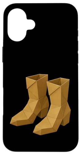 Origami Skank Stiefel Hülle für iPhone 16 Plus Origami Skank Stiefel Hülle für iPhone 16 Plus von Offbeat Two Tone Rocksteady Reggae Skanking music