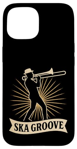 Ska Groove Posaune Hülle für iPhone 15 von Offbeat Two Tone Rocksteady Reggae Skanking music