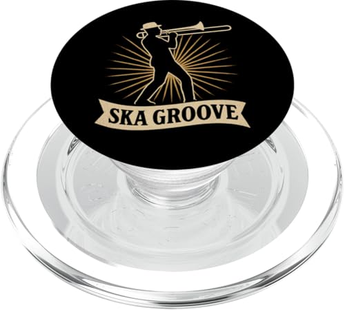 Ska Groove Posaune PopSockets PopGrip für MagSafe Ska Groove Posaune PopSockets PopGrip für MagSafe von Offbeat Two Tone Rocksteady Reggae Skanking music
