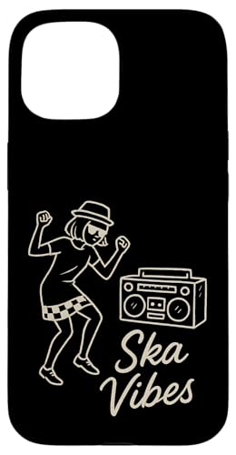 Ska-Vibes-Skizze Hülle für iPhone 15 Ska-Vibes-Skizze Hülle für iPhone 15 von Offbeat Two Tone Rocksteady Reggae Skanking music