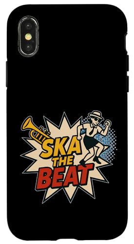 Ska the Beat Comic-Stil Hülle für iPhone X/XS Ska the Beat Comic-Stil Hülle für iPhone X/XS von Offbeat Two Tone Rocksteady Reggae Skanking music