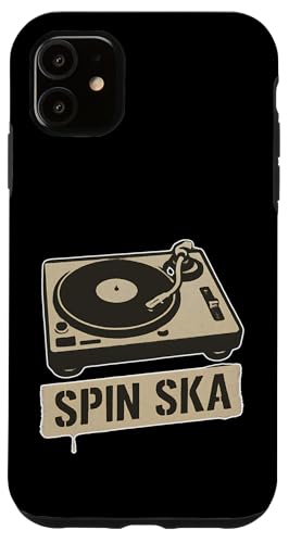 Spin Ska Plattenspieler Hülle für iPhone 11 Spin Ska Plattenspieler Hülle für iPhone 11 von Offbeat Two Tone Rocksteady Reggae Skanking music