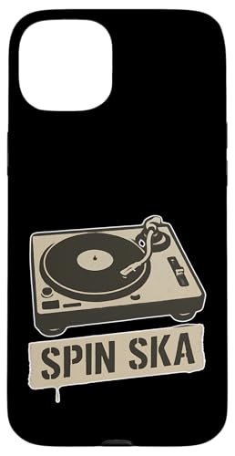 Spin Ska Plattenspieler Hülle für iPhone 15 Plus von Offbeat Two Tone Rocksteady Reggae Skanking music