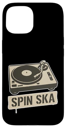 Spin Ska Plattenspieler Hülle für iPhone 15 Spin Ska Plattenspieler Hülle für iPhone 15 von Offbeat Two Tone Rocksteady Reggae Skanking music