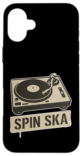 Spin Ska Plattenspieler Hülle für iPhone 16 Plus Spin Ska Plattenspieler Hülle für iPhone 16 Plus von Offbeat Two Tone Rocksteady Reggae Skanking music