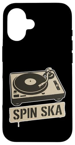 Spin Ska Plattenspieler Hülle für iPhone 16 Spin Ska Plattenspieler Hülle für iPhone 16 von Offbeat Two Tone Rocksteady Reggae Skanking music