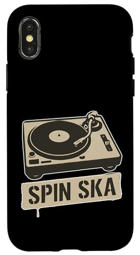 Spin Ska Plattenspieler Hülle für iPhone X/XS Spin Ska Plattenspieler Hülle für iPhone X/XS von Offbeat Two Tone Rocksteady Reggae Skanking music