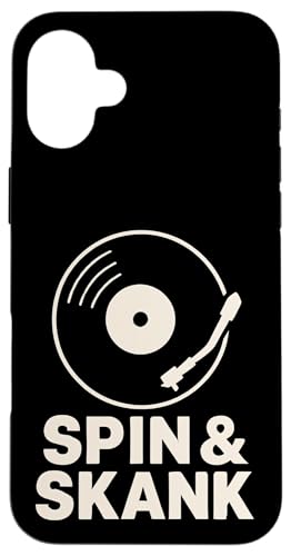 Spin und Skank Vinyl Hülle für iPhone 16 Plus Spin und Skank Vinyl Hülle für iPhone 16 Plus von Offbeat Two Tone Rocksteady Reggae Skanking music