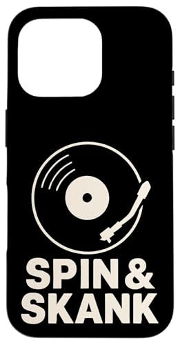 Spin und Skank Vinyl Hülle für iPhone 16 Pro Spin und Skank Vinyl Hülle für iPhone 16 Pro von Offbeat Two Tone Rocksteady Reggae Skanking music