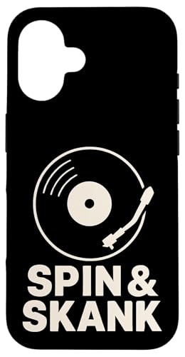 Spin und Skank Vinyl Hülle für iPhone 16 von Offbeat Two Tone Rocksteady Reggae Skanking music