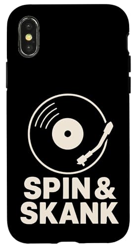 Spin und Skank Vinyl Hülle für iPhone X/XS Spin und Skank Vinyl Hülle für iPhone X/XS von Offbeat Two Tone Rocksteady Reggae Skanking music