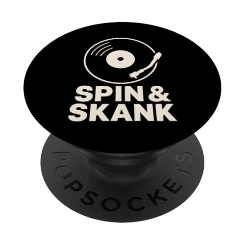 Spin und Skank Vinyl PopSockets Klebender PopGrip Spin und Skank Vinyl PopSockets Klebender PopGrip von Offbeat Two Tone Rocksteady Reggae Skanking music