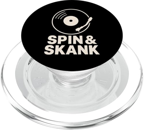 Spin und Skank Vinyl PopSockets PopGrip für MagSafe Spin und Skank Vinyl PopSockets PopGrip für MagSafe von Offbeat Two Tone Rocksteady Reggae Skanking music