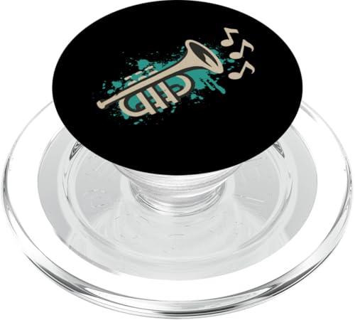 Trompeten-Graffiti-Schablone PopSockets PopGrip für MagSafe Trompeten-Graffiti-Schablone PopSockets PopGrip für MagSafe von Offbeat Two Tone Rocksteady Reggae Skanking music