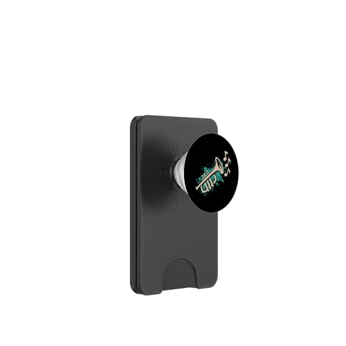 Trompeten-Graffiti-Schablone PopSockets PopWallet für MagSafe Trompeten-Graffiti-Schablone PopSockets PopWallet für MagSafe von Offbeat Two Tone Rocksteady Reggae Skanking music