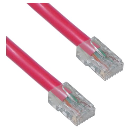 Offex CAT6 Ethernet Patchkabel, bootless, 1,8 m, Rot (of-10 Badezimmerleuchte X 8 – Artikelnummer 17106) von Offex