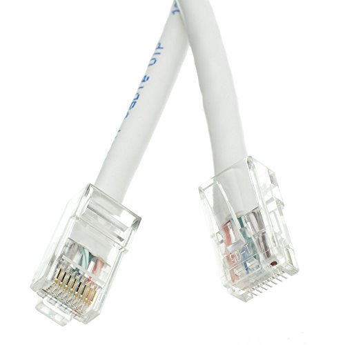 Offex OF-10X6-19101 Cat5e-Ethernet-Patchkabel, bootlos, 1 m, Weiß von Offex