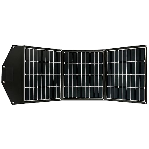 Offgridtec© FSP-2 135W Faltbares Solarmodul mit hoch effektiven Solarzellen ohne Laderegler mit praktischem Tragegriff und Stauraum für Kabel. Für Camping, Reise, Boot Caravan von Offgridtec