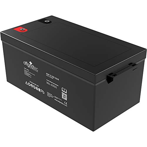 Offgridtec® 260Ah 12V Bleiakku AGM Zyklenfest USV Ersatz VRLA Wohmobil Boot Solar von Offgridtec