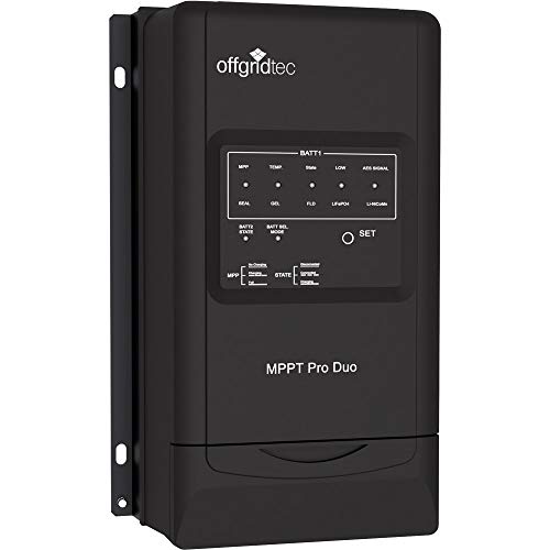 Offgridtec® MPPT Pro Duo Laderegler 30A 12V 24V für zwei Batteriekreisläufe. App für Android verfügbar. von Offgridtec