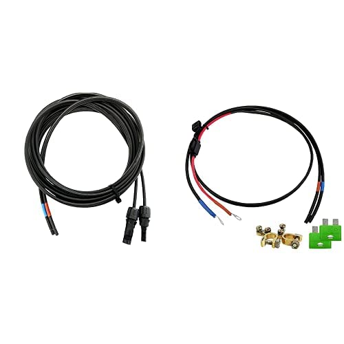 Offgridtec 7 m/4 mm Elektronik, 7 m & Offgridtec Batteriekabel mit Flachsicherungshalter, 30 A Sicherung und Batteriepolklemmen, 1,5 m, 8-01-001420 von Offgridtec