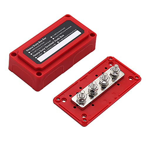 Offgridtec BusBar Box Rot 4 x M8 Anschlussbolzen inkl. Abdeckung und Befestigungsschrauben Offgridtec BusBar Box Rot 4 x M8 Anschlussbolzen inkl. Abdeckung und Befestigungsschrauben von Offgridtec