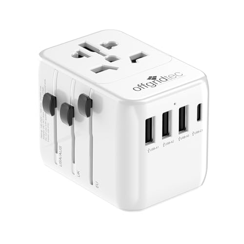 Offgridtec Reiseadapter Universal Weltweit 3X USB-A und 1x USB-C Weiss Offgridtec Reiseadapter Universal Weltweit 3X USB-A und 1x USB-C Weiss von Offgridtec