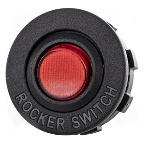 Offgridtec 12V 10A Kippschalter, Flush-Mount-Gewindedesign, Kompakte & langlebige Kunststoffbauweise, Schneller Stromabschaltung, Passend für Gehäuse, Für DIY, Automobil, Marine & Steuerpanele von Offgridtec