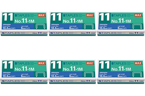 Office 4 All Max. 11-1M Heftklammern Für Vaimo Hefter, 6 Packungen von Office 4 All