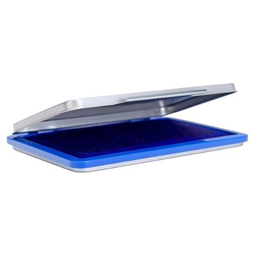 Stempelkissen blau mit Metalldeckel, 11 x 7 cm Stempelkissen blau mit Metalldeckel, 11 x 7 cm von Office 4U