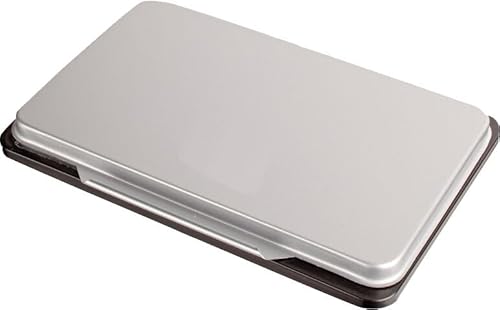 Stempelkissen schwarz mit Metalldeckel, 11 x 7 cm von Office 4U