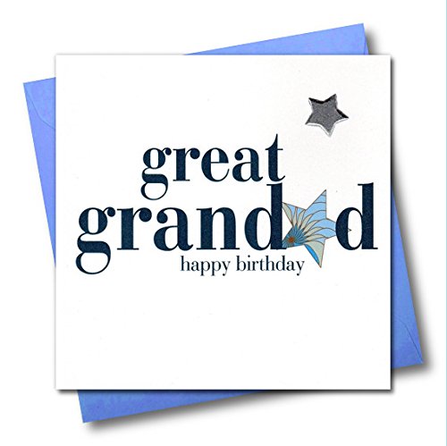 Claire Giles Hearts and Stars Happy Birthday Great Granddad Card von Office Centre