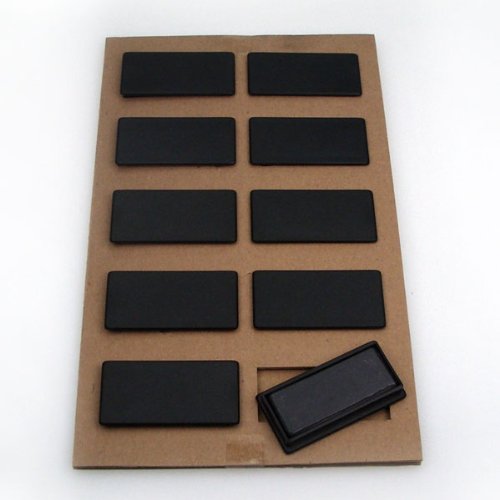 Office Line Haftmagnete, 10 Stück, rechteckig, 55 x 28 mm, schwarz, Haftkraft 1700 g von Office Line