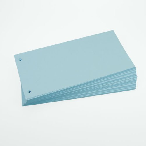 Office Line Trennstreifen, blau, 190 g, 2-fach gelocht, Format: 23,0 x 11,0 cm, 100 Stück, Art.Nr.: 770221 von Office Line