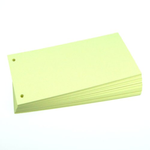 Office Line Trennstreifen, gelb, 190 g, 2-fach gelocht, Format: 23,0 x 11,0 cm, 100 Stück, Art.Nr.: 770222 von Office Line