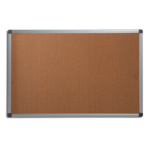 Office Marshal® Profi - Pinnwand mit hochwertiger Kork - Oberfläche | im stabilen Aluminiumrahmen | 4 Größen | 45x60cm von Office Marshal
