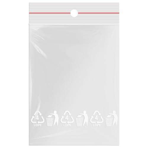 500 Druckverschlussbeutel 60x80mm - Marken-Qualität von OfficeKing® von OfficeKing