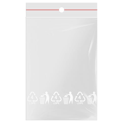 500 Druckverschlussbeutel 70x100mm - Marken-Qualität von OfficeKing® von OfficeKing