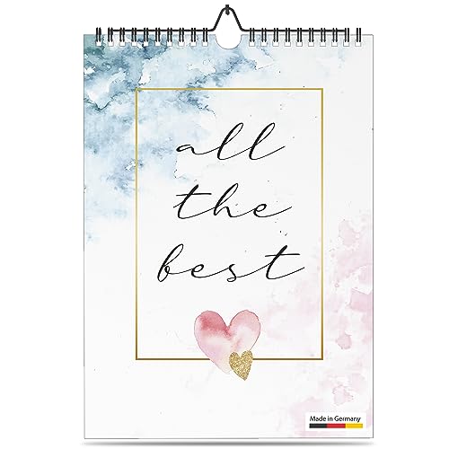 OfficeTree Bastelkalender 2025 A4 - Kalender 2025 selber gestalten - Kalender ohne Jahreszahl - Immerwährender Fotokalender 2025 zum Selbstgestalten - Kalender basteln Bastelkalender A4 immerwährend von OfficeTree
